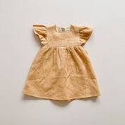 Load image into Gallery viewer, Linen Babydoll Dress &lt;br&gt; Golden
