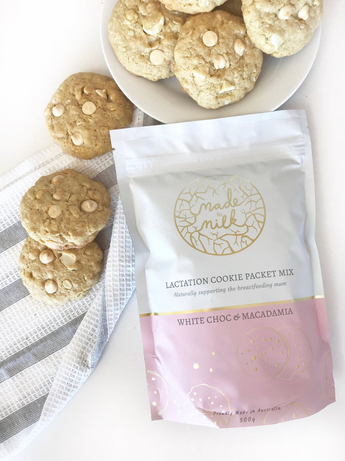 White Choc & Macadamia Cookie Packet Mix